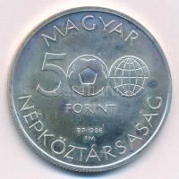 1986. 500Ft Ag "Labdarúgó Világbajnokság - Mexikó 1986" T:BU ujjlenyomatos Adamo EM95