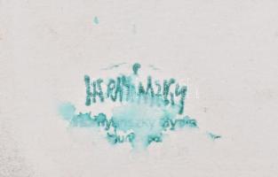 Hornányszky pecséttel: Alak. Vegyes technika, papír, sérült, kartonra kasírozva, 30x30 cm