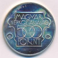 1985. 500Ft Ag "Kulturális Fórum Budapest 1985" T:BU patina Adamo EM89
