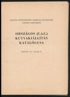 Országos kutyakiállítás. Sopron, 1973, Győr-Sopron megyei Nyomda. Eredeti papírkötésben