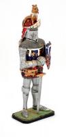 Edward Prince of Wales (The black prince/ A fekete herceg) festett figura, alján feliratozott, kopás...