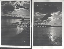 cca 1970-1985 Vegyes művész fotó kirakatokról, Duna-korzóról stb., néhány a hátulján feliratozott, 4...