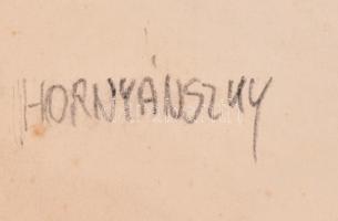 Hornyánszky jelzéssel: Herkules. Ceruza, papír. 41,5×30,5 cm
