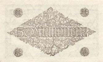 Német Birodalom/Weimari Köztársaság/Hessen/Hessische Landesbank, Darmstadt 1923. 50.000.000M T:I