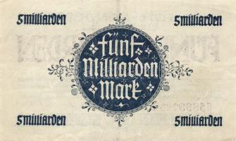Német Birodalom/Weimari Köztársaság/Hessen/Hessische Landesbank, Darmstadt 1923. 5000.000.000M T:II