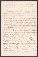 cca 1900-1920 3 db német nyelvű kézzel írott jegyzet rajzokkal + magyar nyelvű tervrajz főzőfazékról