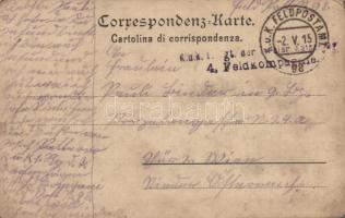 1915 Riva del Garda, Il Porto / port, fishing ships + "K.u.K. Feldpostamt 98" "K.u.K....