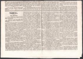 1866 Pest, Sürgöny, VI. évfolyam, 203. sz., benne a kor híreivel, szép állapotban
