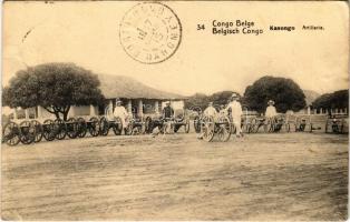 1919 Kasongo, Artillerie / artillery (creases)