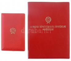 1987. "Szolgálati Érdemérem - Honvédelmi Érdemérem" 30 év után, aranyozott Br kitüntetés m...