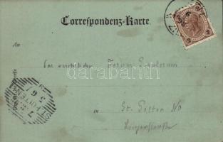 1898 Zell am Ziller (Tirol), Zell im Zillertal / general view. Joh. Gredler Nr. 90B