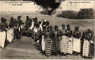 Kankan, Tam-Tam / native orchestra and dancer, African folklore