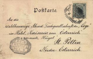 1901 Dubí, Eichwald; Kurhaus Theresienbad / spa, hotel, nath (fl)