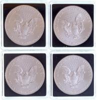 Amerikai Egyesült Államok 2015. 1$ Ag (4x) smaragd, gyémánt, rubint és zafír poros színezéssel, &quo...