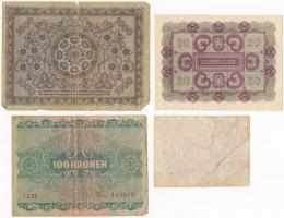 Ausztria 1922. 1K + 20K + 100K + 1000K T:II,III
Austria 1922. 1 Krone + 20 Kronen + 100 Kronen + 10...