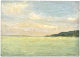 Jelzés nélkül: Fűzfő, 1941 (Balatonfűzfő). Olaj, karton, 25x34,5 cm