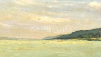 Jelzés nélkül: Fűzfő, 1941 (Balatonfűzfő). Olaj, karton, 25x34,5 cm