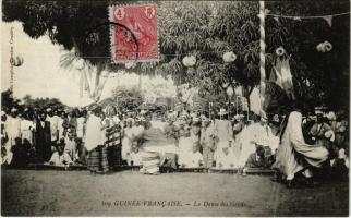 Guinée Francaise, La Danse des Griots / the dance of the Griots, festival day, African folklore