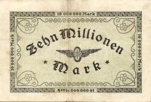 Német Birodalom/Weimari Köztársaság/Német Birodalmi Vasutak/Köln 1923. 10.000.000M vízjel variáns T:...