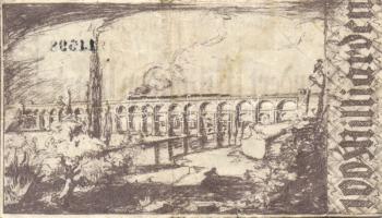 Német Birodalom/Weimari Köztársaság/Német Birodalmi Vasutak/Stuttgart(Württemberg) 1923. 100.000.000...