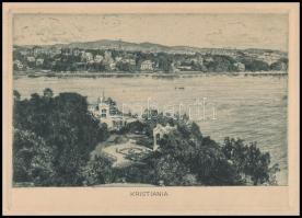 Curt Liebich (1868-1937): Kristiania (Oslo, Norvégia). Rézkarc, papír, jelzett a karcon, balra lent ...