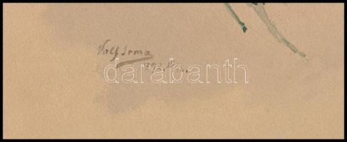 Demeczkyné Volf Irma (1874-1957): Virágok. Akvarell, papír, kartonra kasírozva, jelzett és datált (V...