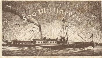 Német Birodalom/Weimari Köztársaság/Német Birodalmi Vasutak/Stuttgart(Württemberg) 1923. 500.000.000...