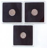 1338. Denár Ag "Károly Róbert" + 1373-1382. Denár Ag "I. Nagy Lajos" + 1384. Den...