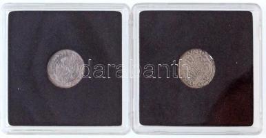 1489K-P Denár Ag "I. Mátyás" + 1513K-G Denár Ag "II. Ulászló" T:2 
Hungary 1489...