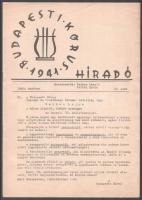 1968-1969 Budapest Kórus 1968. szept., és 1969 októberi számai. + 1954 A Budapest Kórus tenorgárdája...