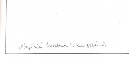 Bodor Miklós (1925-2010): Virginiai Holdruta (Kunfehértó). Tus, toll, papír, jelzett és datált (Bodo...