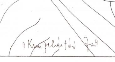 Bodor Miklós (1925-2010): Kunfehértói fa. Tus, toll, papír, jelzett és datált (988 Bodor), üvegezett...