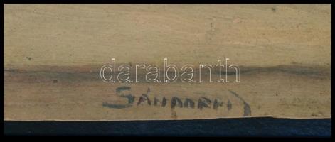 Sándorfi jelzéssel: Csendélet gyümölcsökkel. Olaj, karton, 23,5×32 cm