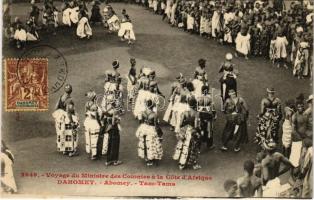 Abomey, Tam-Tam, Voyage du Ministre des Colonies á la Cote dAfrique / native orchestra, African folklore