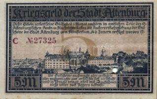 Német Birodalom/Weimari Köztársaság/Altenburg 1918.11.15. 5M hivatalos érvénytelenítéssel T:II