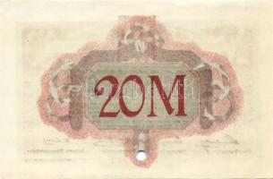 Német Birodalom/Császárság/Altona 1918.11.2. 20M hivatalos érvénytelenítéssel T:I-