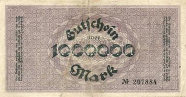 Német Birodalom/Weimari Köztársaság/Auerbach i. Vgtl. 1923.8.20. 1000.000M T:III