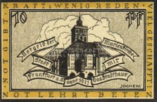 Német Birodalom/Weimari Köztársaság/ Frankfurt D.N. 10Pf + 25Pf + 50Pf + 100Pf 4klf db, teljes sor T...