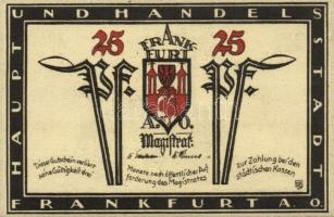 Német Birodalom/Weimari Köztársaság/ Frankfurt D.N. 10Pf + 25Pf + 50Pf + 100Pf 4klf db, teljes sor T...