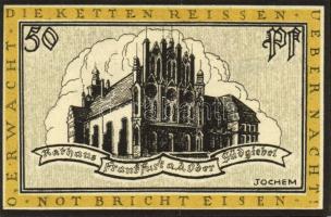 Német Birodalom/Weimari Köztársaság/ Frankfurt D.N. 10Pf + 25Pf + 50Pf + 100Pf 4klf db, teljes sor T...