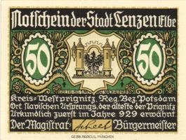 Német Birodalom/Weimari Köztársaság/ Lenzen D.N. 50Pf(3x) + 75Pf(3x) 6klf db, teljes sor T:I