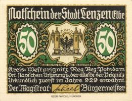 Német Birodalom/Weimari Köztársaság/ Lenzen D.N. 50Pf(3x) + 75Pf(3x) 6klf db, teljes sor T:I