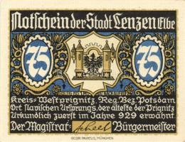 Német Birodalom/Weimari Köztársaság/ Lenzen D.N. 50Pf(3x) + 75Pf(3x) 6klf db, teljes sor T:I