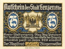 Német Birodalom/Weimari Köztársaság/ Lenzen D.N. 50Pf(3x) + 75Pf(3x) 6klf db, teljes sor T:I