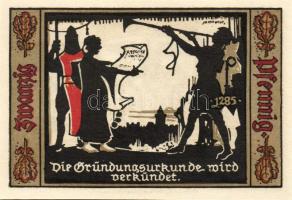 Német Birodalom/Weimari Köztársaság/ Fürstenwalde 1921. 20Pf(3x) + 25Pf(3x) + 50Pf(3x) 9klf db, telj...