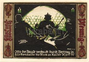 Német Birodalom/Weimari Köztársaság/ Fürstenwalde 1921. 20Pf(3x) + 25Pf(3x) + 50Pf(3x) 9klf db, telj...