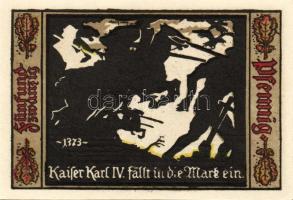 Német Birodalom/Weimari Köztársaság/ Fürstenwalde 1921. 20Pf(3x) + 25Pf(3x) + 50Pf(3x) 9klf db, telj...