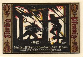 Német Birodalom/Weimari Köztársaság/ Fürstenwalde 1921. 20Pf(3x) + 25Pf(3x) + 50Pf(3x) 9klf db, telj...