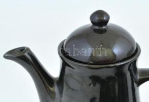 Kávés szett, 6 személyre, csészékkel, aljakkal, kannával, kiöntővel, cukortartóval, jelzés nélkül, a...