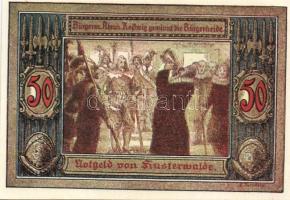 Német Birodalom/Weimari Köztársaság/ Finsterwalde 1921. 25Pf + 50Pf + 75Pf 3klf db, teljes sor T:I